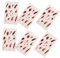Ipetboom 6Pcs Halloween Zombie Makeup Stickers Realistic Temporary Fake Scar Decals for Vampire Costume and Comfortable Body Stickers for Parties and Theater
