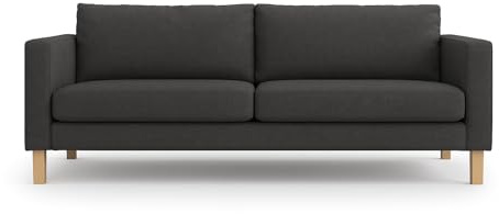 FMCTL Karlstad Sofabezug Ersatz für IKEA Karlstad Sofabezug 3-Sitzer Couchbezug (Dunkelgrau)