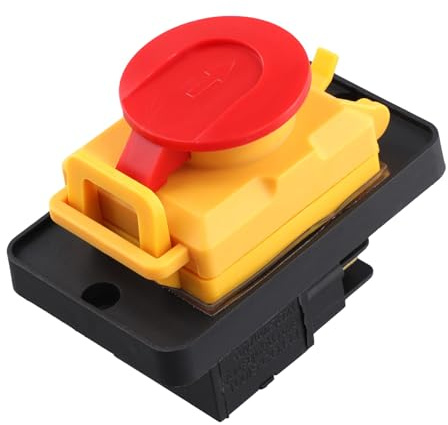 Asyduey KJD12 Elektromagnetischer Schalter KJD12 16A 220V Magnetisch Wasserdicht Explosionsgeschützt mit Not-Aus-Taste