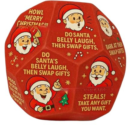 Santa Swap Gift Exchange Dice | Party Game Dice - Verwenden Sie Dices Für Brettspiele | Geschenktausch Santa | Geschenke Tauschen Dices -Spiele Für Weihnachten, Party, Familienabend, Urlaub Aus
