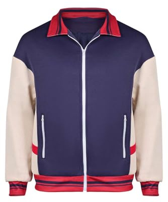Yulefly Will Byers Jacke Strange Will Blau Kostüm Casual Top Erwachsene Herren Cosplay Halloween Karneval M