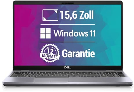 Dell Latitude 5510 15,6 Zoll Full HD Laptop Intel Core i5-10310U@ bis zu 4,4 GHz 16 GB 1000 GB SSD mit Windows 11 Pro & GRATIS Antiviren-Software inkl. 12 Monate Garantie (Generalüberholt)