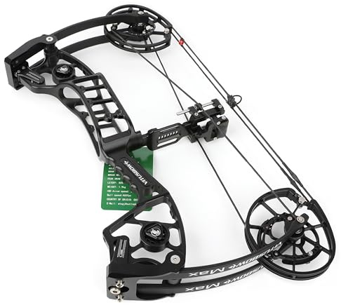 Poearcus Verstellbarer Dual-Use-Compoundbogen Bogenschießen 30-80 lbs Jagdbogen & Zielübungsbogen Visualisiertes Zugkraftsystem Let-Off: 80%