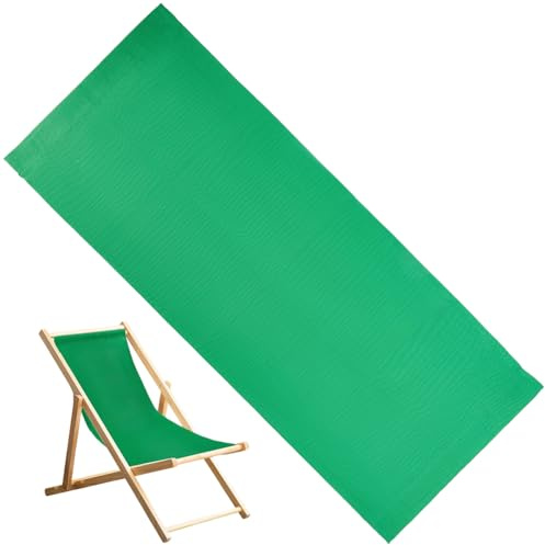 GORGECRAFT Dickeres Ersatzgewebe Aus Canvas Grün Für Klappbare Gartenliegen Im Freien Ideal Für Sommerliche Sonnenliegen Im Garten Oder Auf Dem Hof. 118 * 43.5cm
