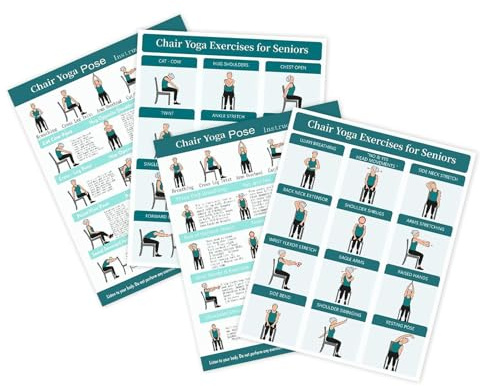 Stuhlyoga für Senioren Illustrierte Workout-Accessoires