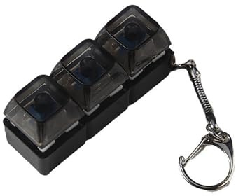 PLCPDM Tester per interruttori della Tastiera Meccanica, Giocattolo Portachiavi con Luce a LED, Pressione nitida e copritasti Colorati traslucidi, per Amanti della Tastiera Meccanica