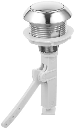 OFFSCH Einzelspülkasten Silber Druckknopf für Toilettenspülkasten