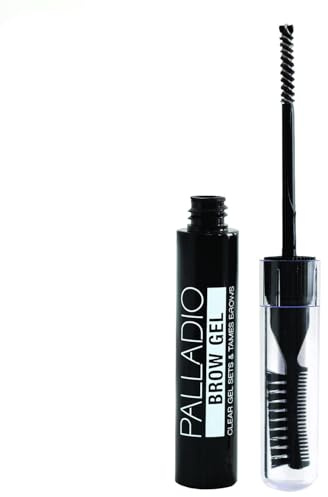 Palladio Brow Styler Clear Brow Gel, Innovative Formula, Holds and Grooms Brows, Brow Setter, Natural Look, Lightweight, Multi-Purpose Conditioning Formula, Doubles as a Clear Mascara