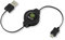 ReTrak retráctil Micro USB Cable (etcabletab5) Negro Multifunctional