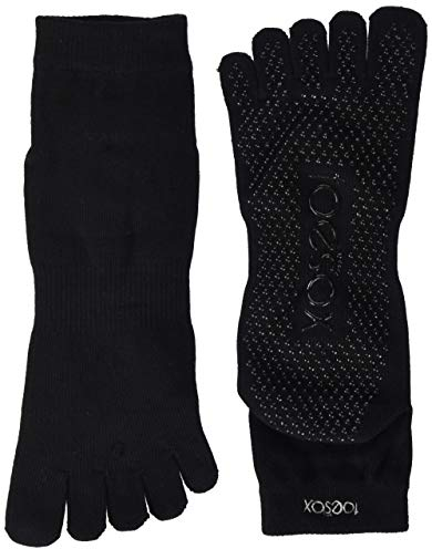 Zehensocken Full Toesox with GRIP in Black in S