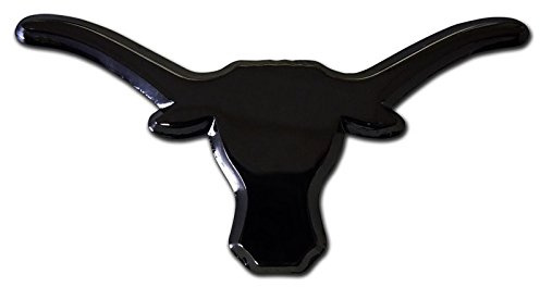 Texas UT Longhorns Metal Auto Emblem Longhorns (Black)