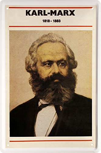 Karl Marx Blechschild 20 x 30 cm Retro Blech 1372