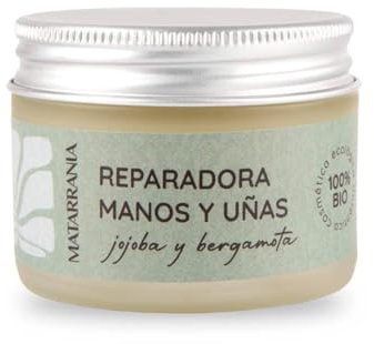 Matarrania - Bálsamo Reparador de Manos y Uñas, Certificado Ecológico, 30 ml