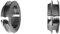 BP1-900-ASE: Schiebetürsystem ESG 900x2050x8mm P1, Siebdruck; Alu Schienensystem SlimLine SoftClose; Griffmuschel