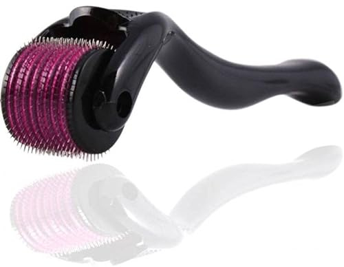 Boolavard Mikronadelroller für Gesicht, Roller für Bart, Mikronadelroller | Für Frauen und Männer | Mikronadelroller für Gesicht und Kopfhaut Derma Stamp (0.3 mm)