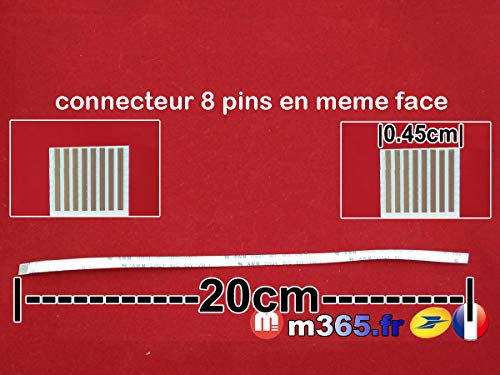 M365 Nappe 8 pins Universel Standard 20cm Bouton Nappe Interne pc Ordinateur