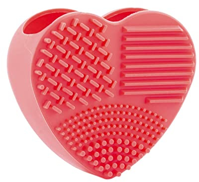 InnovaGoods® Pulitore di pennelli per trucco Heart, pulisce i pennelli per trucco in modo efficace e semplice, design elegante e facile da usare, ideale per la cura della pelle.