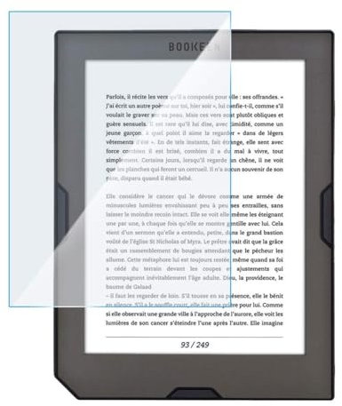 KARYLAX - Protection d'écran en Verre Fléxible, Dureté 9H, Anti-Rayures, Film Protecteur pour Liseuse Bookeen Saga 6 pouces