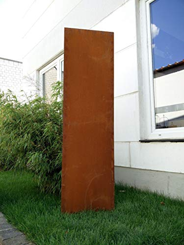 Zen Man Edelrost Garten Sichtschutz aus Metall Rost Gartenzaun (Gartendeko edelrost) Sichtschutzwand 031506-4 H180*50cm