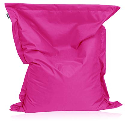 Sitzsack Beanbag rechteckige Bodenkissen 200x140cm 32 Farben Indoor Outdoor Sitzsäcke mit Füllung Riesensitzsack Kindergarten Sitzkissen Schule Bean Bag ca.480L(Pink)