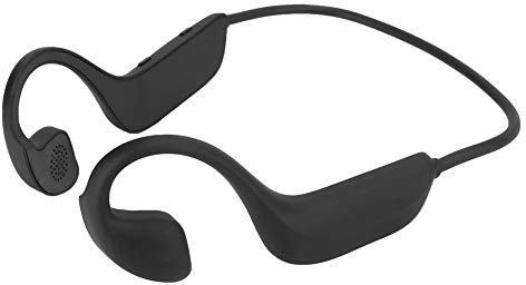 Bluetooth 5.1 Knochenleitungs-Kopfhörer mit Mikrofon, offene Ohren, kabellose Kopfhörer, schweißfest, 6D Surround-Sound, Stereo-Kopfhörer, Over-Ear-Headsets für Joggen, Laufen, Fahren, Radfahren