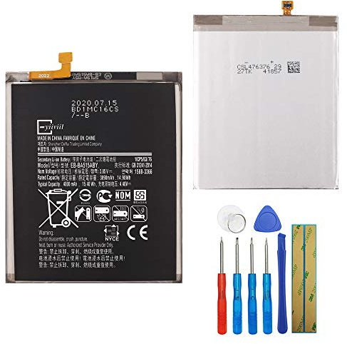 E-yiiviil Ersatzakku EB-BA515ABY Compatible with Samsung Galaxy A51 2019 SM-A515F SM-A515G with Tools