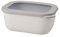Mepal - Multi Bowl Cirqula Rectangular - Recipientes para Alimentos con Tapa - Adecuado como Fiambrera Hermética para Frigorífico, Microondas y Congelador - Tapers para Comida - 1500 ml - Nordic White
