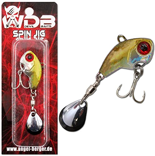 Angel-Berger Wild Devil Baits Spin Jig Bleikopf Spinner Jig Tail (AYU)