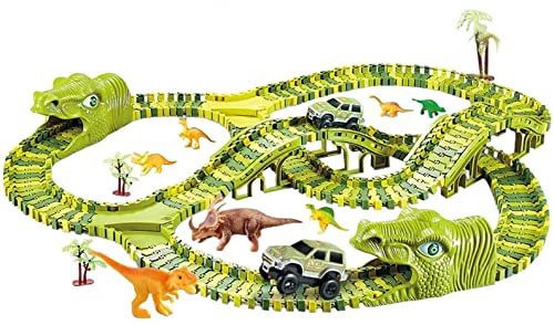 MT MALATEC Dinosaurier Rennbahn Rennstrecke 240 Stück Spielset 17248