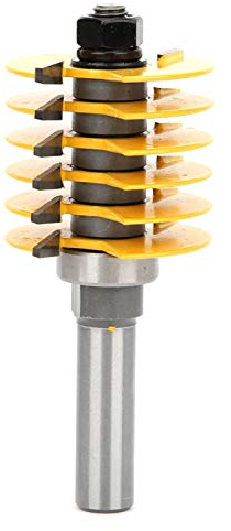 Verleimfräser, 1/2-Zoll Schaft Finger Joint Fräser, Fugenfräser Holzfräser Router Bit, für Dichtebretter, Massivholz, MDF, Spanplatten, Schienen