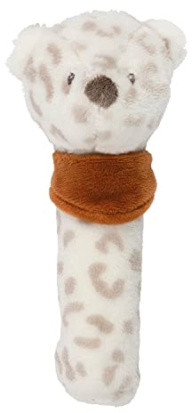 Nattou Kuscheltier-Rassel Schneeleopard Jungo, Ca. 15 cm, Vegan, Boris & Jungo, Weiß