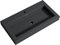 doporro Lavabo Suspendu Vasque à Poser Gris Noir Mat 90cm Lave Mains Rectangulaire Colossum18 90x48x10cm