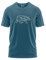 FORSBERG Finnson T-Shirt mit stylischem Bär Brustlogo Rundhals für Herren in Vier verschiedenen Farbkombinationen, Farbe:Nachtblau/weiß, Größe:XL
