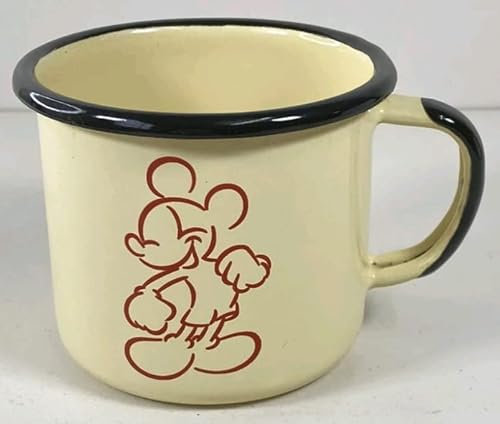 Disneyland Paris Silhouette Mickey Mouse Enamel Mug