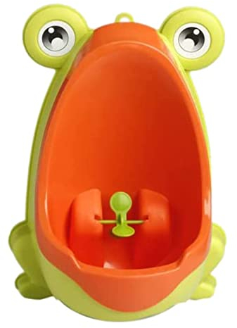 Kinder Urinal Frosch Cartoon Design Junge Toilette Töpfchen Urinal Wand Urinal 1Stk Hängeschaukel Baby Türrahmen (Yellow, One Size)