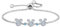 Kaguyo Silberarmbänder für Damen, Mickey-Mouse-Kristallarmbänder, klare Amethyst-Rosa-Zirkonia-Minnie-Maus-verstellbare Unendlichkeitsarmbänder für Frauen und Mädchen (blue)