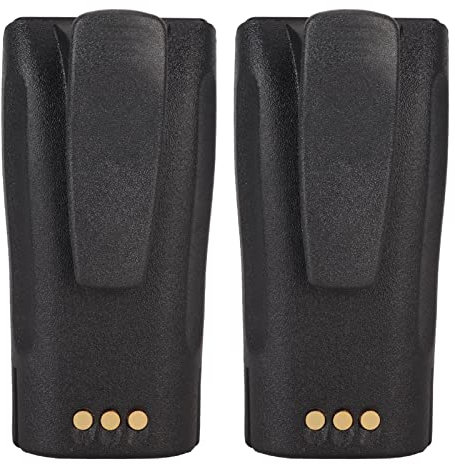 Batterie de Rechange pour Motorola CP040 CP150 CP200 CP380 GP3688 EP450, Batterie Lithium-ION 2600 MAh 7,4 V avec Clip Ceinture, Lot de 2 Piles Radio Bidirectionnelles