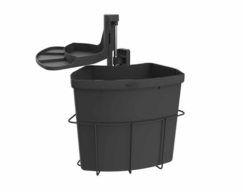Abfallsorter CABBI Junior 1 in ANTHRAZIT mit 18 Liter Volumen/ab 40 cm Schrankbreite/Abfalleimer/Mülleimer/Schwenkeimer