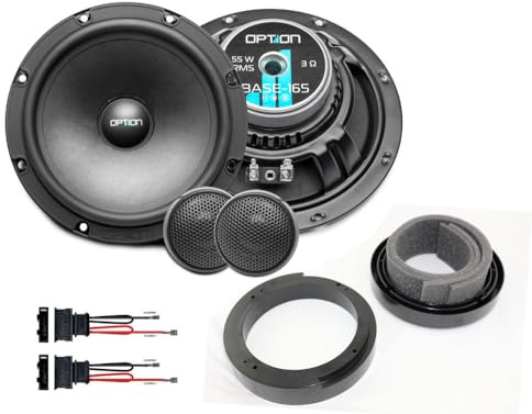 Option Haut-parleurs compatibles avec VW Golf IV (4ème génération) - Plug & Play - Haut-parleur avant / arrière - Kompo 2 voies