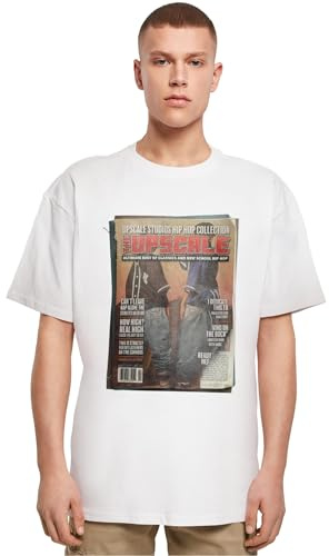 Mister Tee Männer Upscale Magazine Oversize Tee White, M