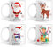 Personalised Christmas Name Mug, with Any Name Printed Santa, Reindeer, Elf or Snowman Customised Gift Tea Coffee Mug Gift for Christmas Picture Design. (11oz)