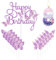 Geburtstagskerzen Happy 8th Butterfly, rosa lila Zahl 8 Kerze mit Schmetterlingskuchen, Cupcake-Topper für Mädchen, Kuchendekorationen zum 8. Geburtstag, niedlicher 8. Geburtstag Kuchenaufsatz für