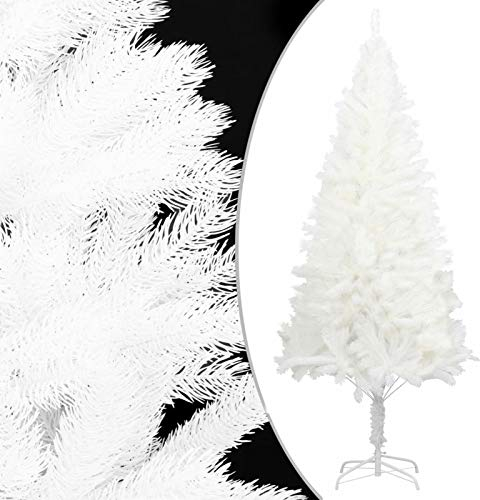 Camerina Künstlicher Weihnachtsbaum Naturgetreue Nadeln Weiß 240 cm KüNstlicher Weihnachtsbaum Spritzguss