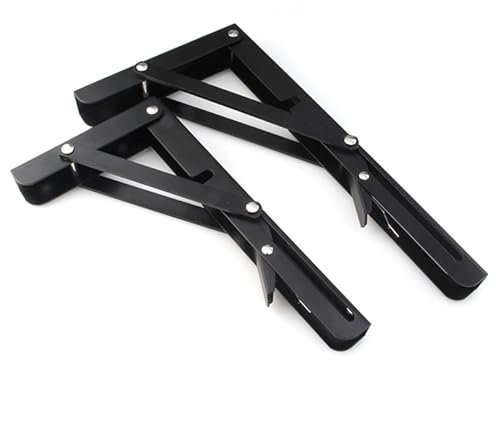 Mikrowellen Wandhalterung 2PCS 8-20 Zoll Schwarz Dreieck Klapp Winkel Halterung Einstellbare Wand Langlebige Lager Regal Halterung DIY Hause tisch Bank. Mikrowellenhalterung (Color : 18 Inch Length)