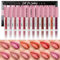 LANGMANNI 12Pcs Lip gloss Collection Makeup Set,Shiny Smooth Soft Liquid Lip Glosses Lip Stain With Rich Varied Colors For Girls And Women Makeup(Color-B)