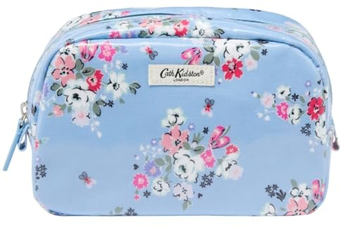 Cath Kidston Kulturbeutel, großer Kulturbeutel, Kosmetiktasche, Make-up-Organizer, Reise-Kulturbeutel, Zweiteilige Hautpflegetasche, Clifton-Rosen-Druck