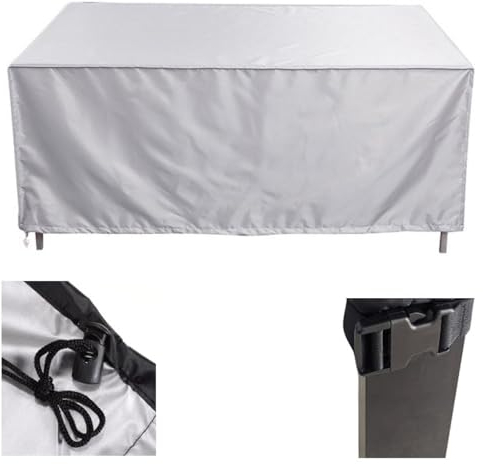 Guying Art Gartenbänke Abdeckung Wasserdicht, 180x80x85cm(LxWxH) Schutzhülle für Garten Möbelsets Schnittsofas Wasserdicht Schneeschutz UV Beständige Wind