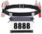 Porte-Dossard pour Marathon Triathlon Ceintures, Ceinture Porte Dossard Running Adulte Unisexe, Free Belt pour Numéro de Participant de Course Cyclisme Porte-dossard Légère Ajustable (Noir)