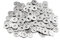 100 Rondelles M4, Rondelles Plates M4 x 12mm en Acier Inoxydable 304, Rondelles de Réparation à Grand Diamètre Extérieur, Rondelles Plaines et Plates pour Vis et Boulons