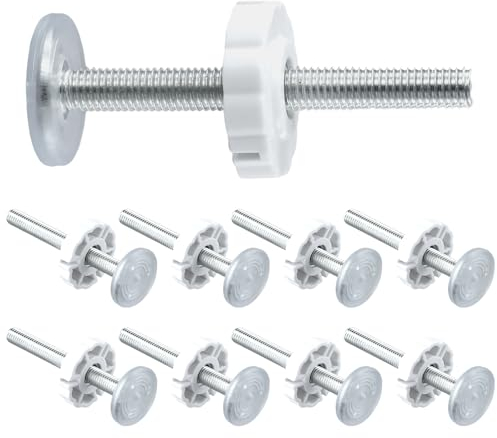 Druckschrauben für Kindergitter, 8 Stück Gewindespindelstangen Schrauben, M10 Klemmschraube, Halterung Treppenschutzgitter für Türschutzgitter Baby Haustier Treppengitter (90mm)
